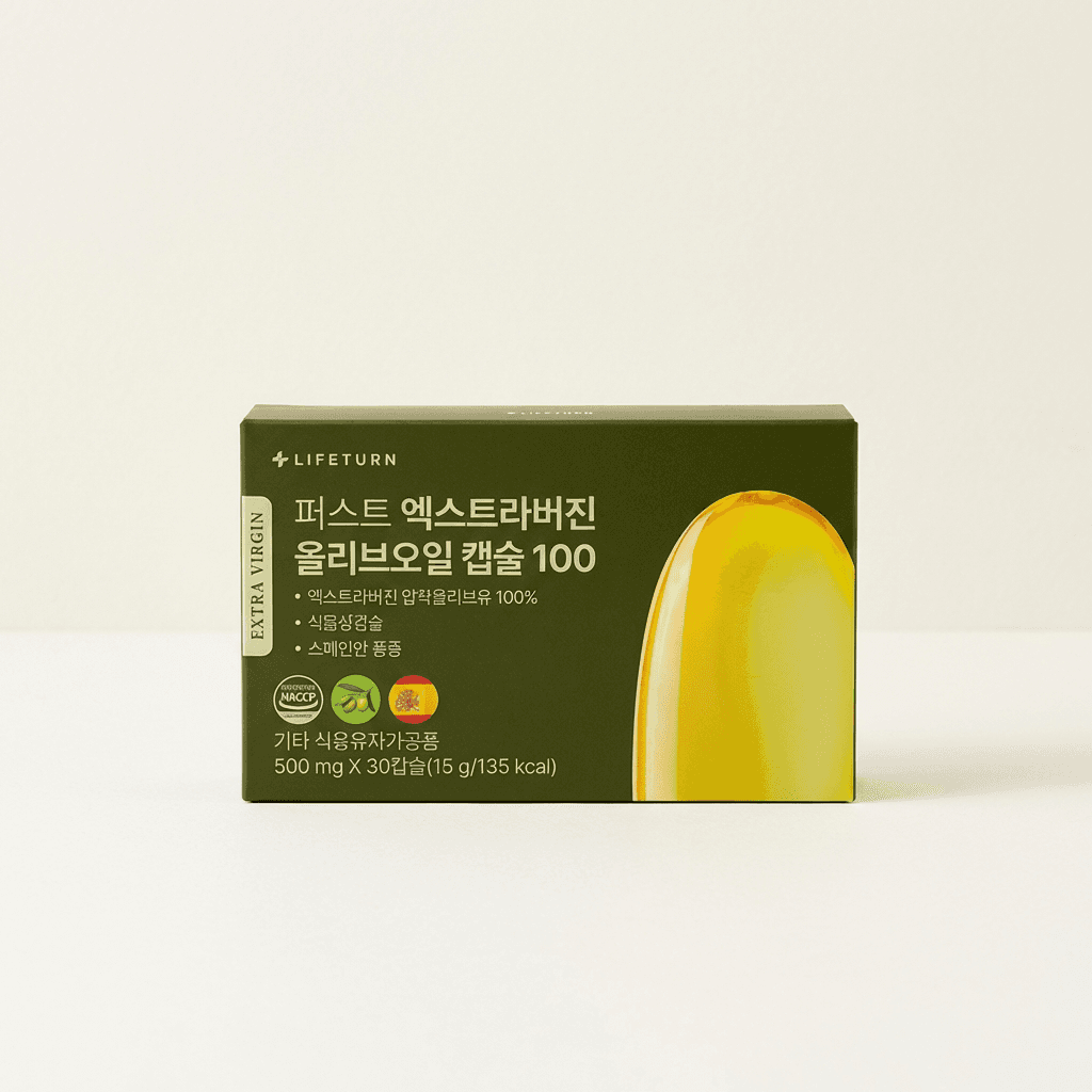 라이프턴 퍼스트 엑스트라버진 올리브오일 식물성 캡슐, 30캡슐, 6박스
