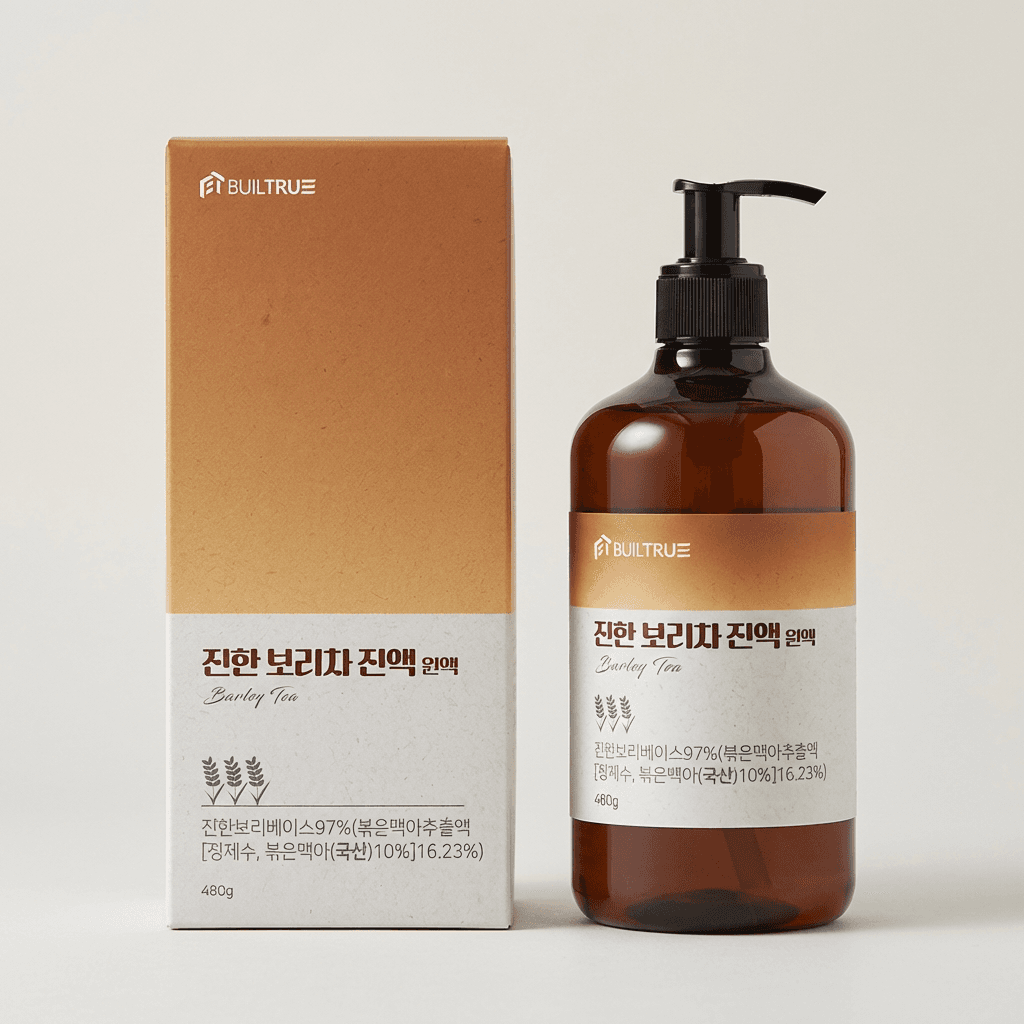 빌트루 진한 보리차 진액 원액, 480g, 1개