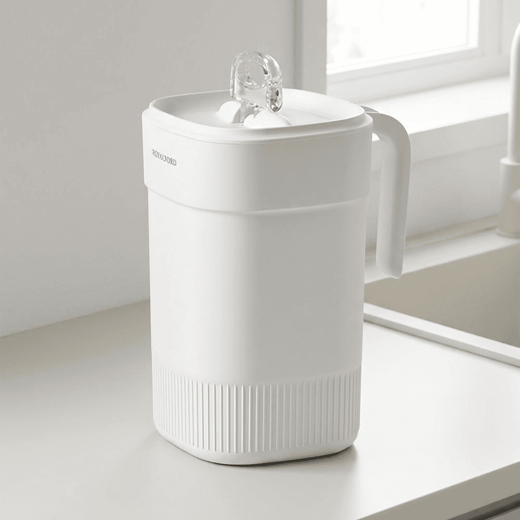 로얄포드 냄새막는 진공 밀폐 음식물 쓰레기통, 화이트, 3L, 1개