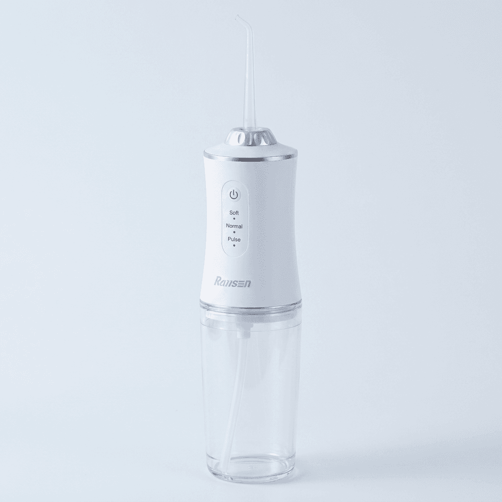 란센 휴대용 구강 세정기, HL18650, 화이트, 1개