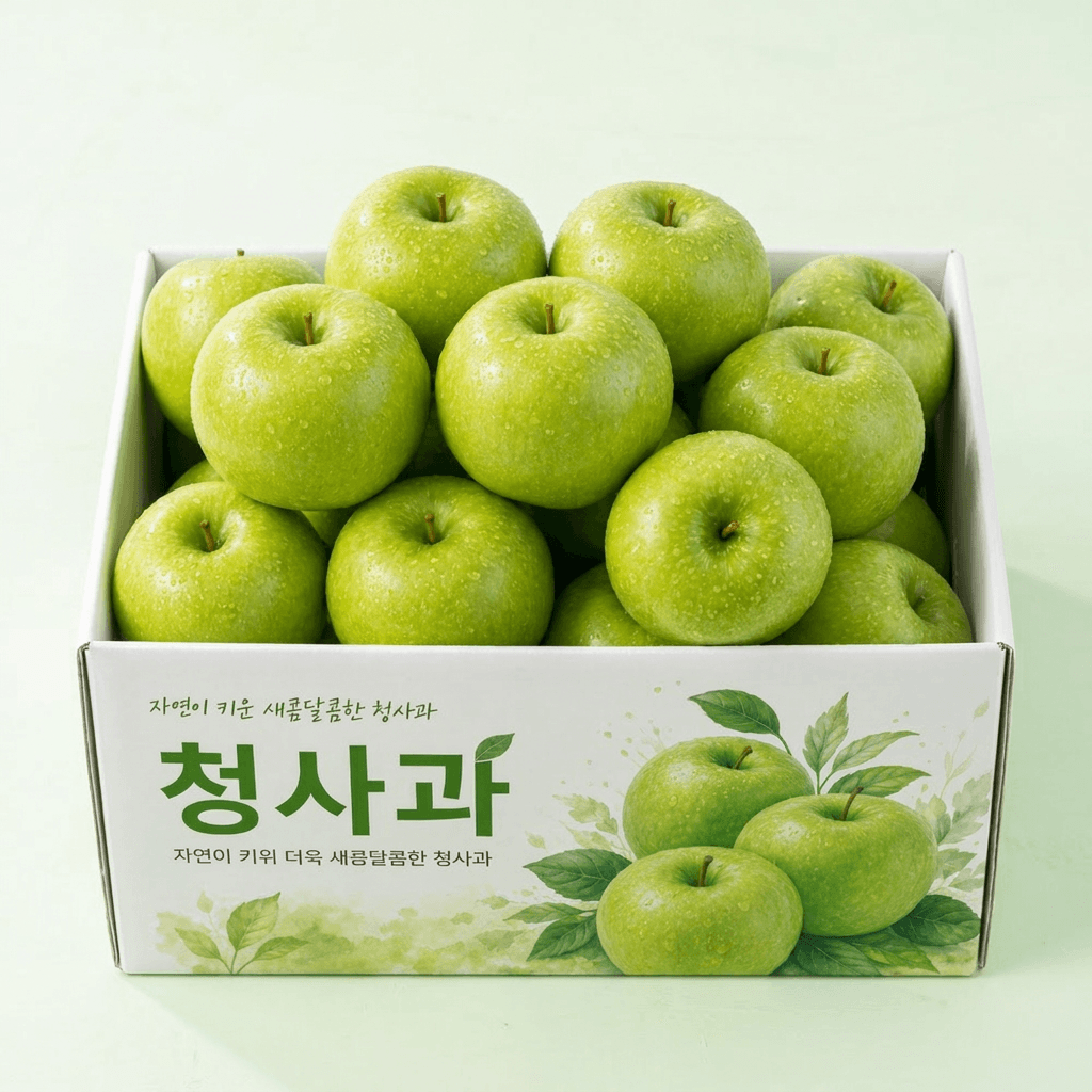 여름 청사과 썸머킹 썸머프린스 아오리, 소과, 3kg, 1박스