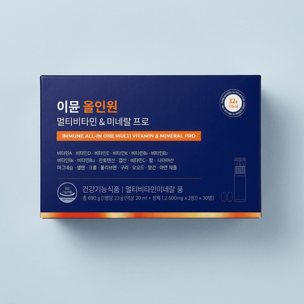 닥터블릿 이뮨비타민 올인원 멀티비타민 & 미네랄 프로, 30개입, 1박스
