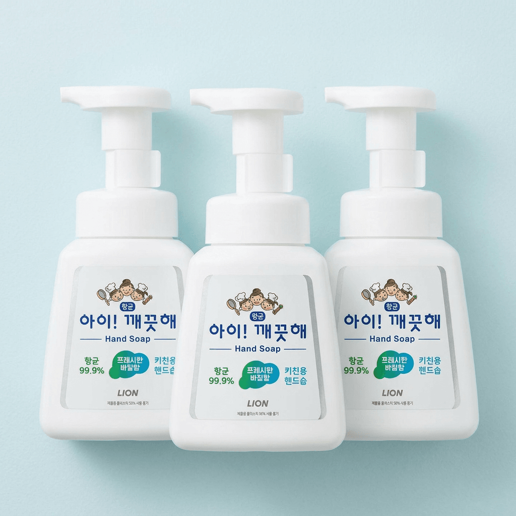 아이깨끗해 핸드워시 키친, 본품, 250ml, 1개 + 리필, 200ml, 3개