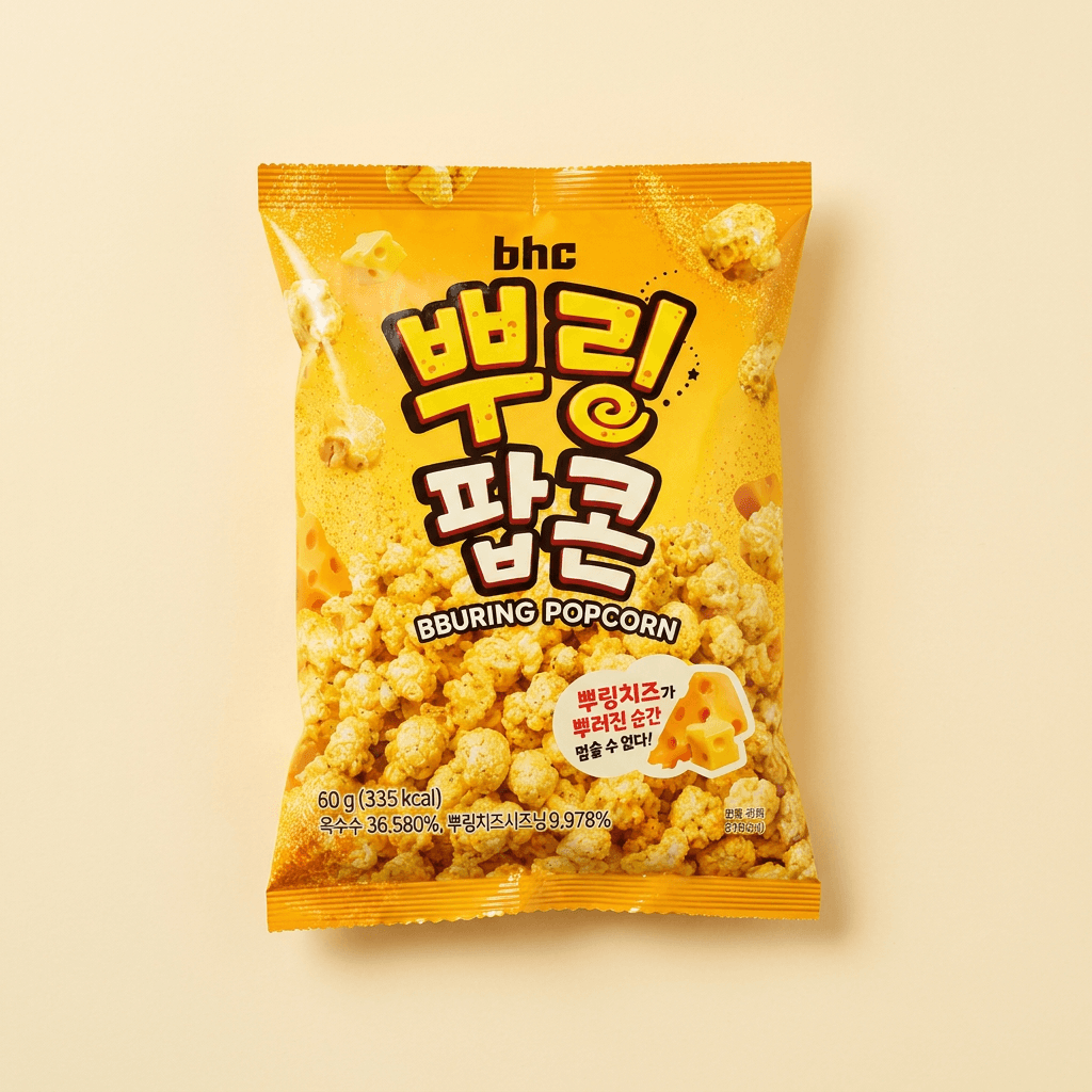 Bhc 뿌링팝콘, 60g, 12개