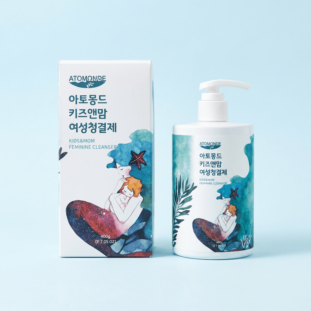 아토몽드 키즈앤맘 유아청결제 아기클렌저 여성청결제, 1+1 구성, 총 2개