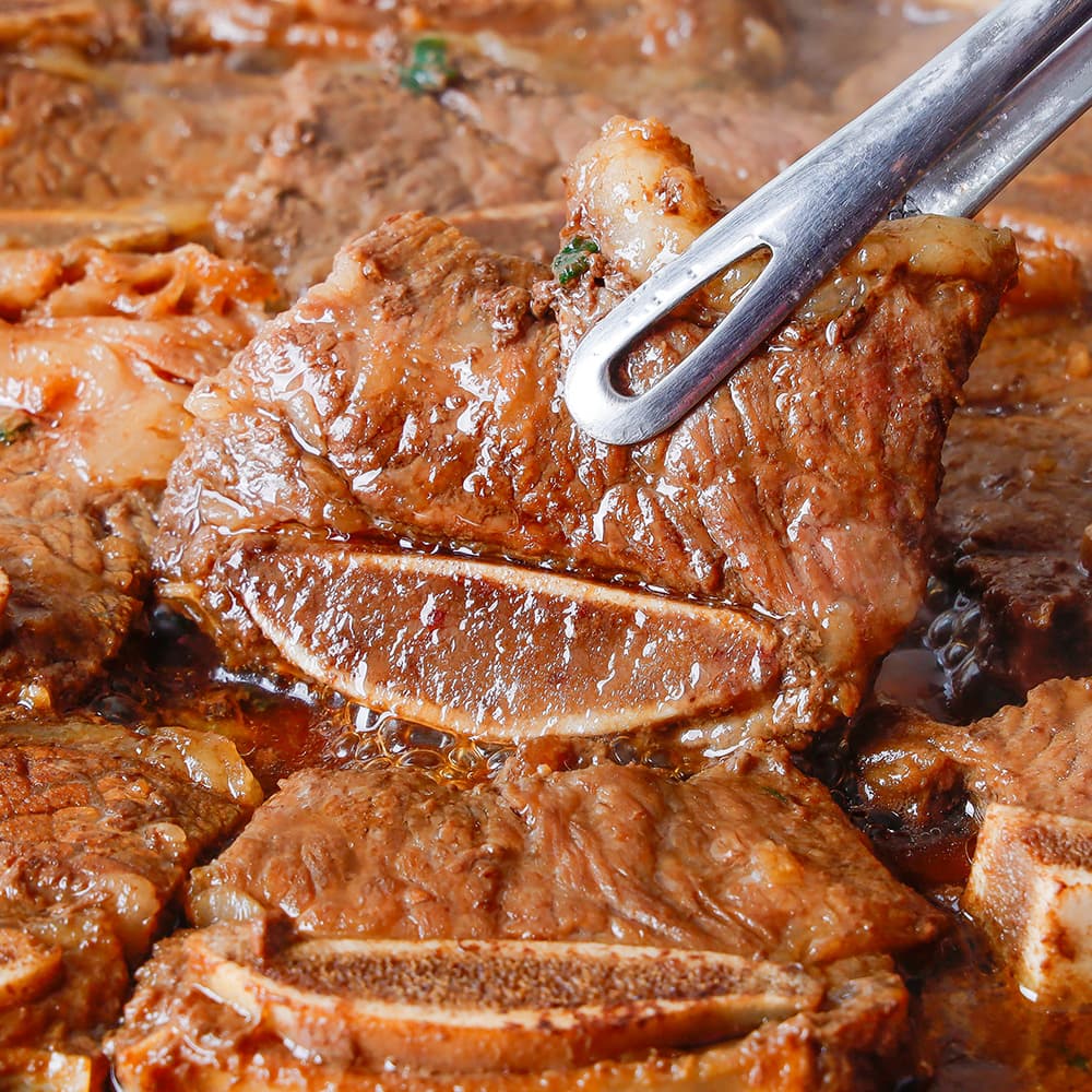 산지로드 양념 소 LA갈비, 500g, 2개