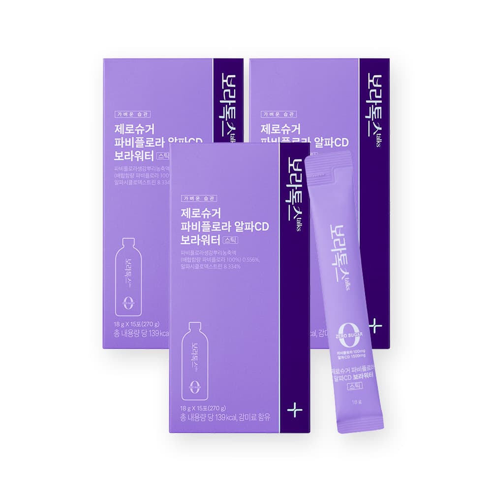 보라톡스 파비플로라 알파CD 보라워터 스틱, 18g, 15포, 3박스