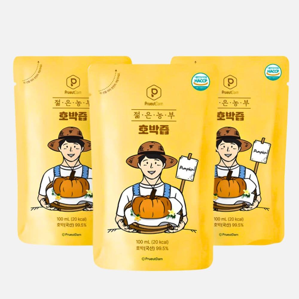 푸릇담 젊은농부 호박즙, 100ml, 60팩